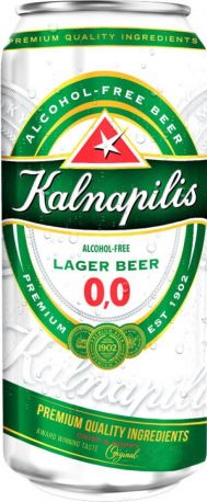 Упаковка пива Kalnapilis Non-Alco Classic белое фильтрованное безалкогольное 0% 0.5 л x 24 шт