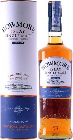 Виски Bowmore, "Legend" Islay Single Malt, gift tube, 0.7 л - Фото 1