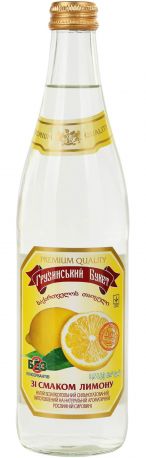 Упаковка безалкогольного газированного напитка Грузинский букет Со вкусом лимона 0.5 л х 12 бутылок