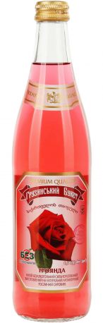 Упаковка безалкогольного газированного напитка Грузинский букет Роза 0.5 л х 12 бутылок