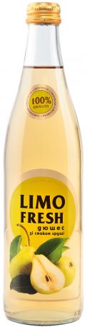 Упаковка безалкогольного газированного напитка Limofresh Дюшес со вкусом груши 0.5 л х 12 бутылок