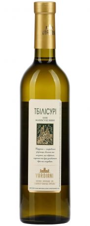 Вино Vardiani Тбилисури белое полусухое 0.75 л 9.5-14%