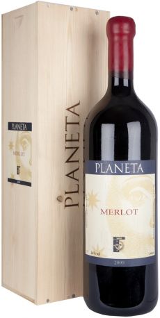 Вино Planeta, Merlot, 2009, wooden box, 1.5 л - Фото 1