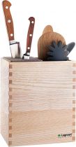 Подставка для ножей и кухонный органайзер из ясеня 13х18х21,5см, Legnoart Подставка для ножей и кухонный органайзер из ясеня 13х18х21,5см, Legnoart