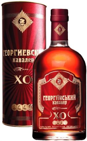 Коньяк "Георгиевский кавалер" ХО, в тубе, 50 мл - Фото 1