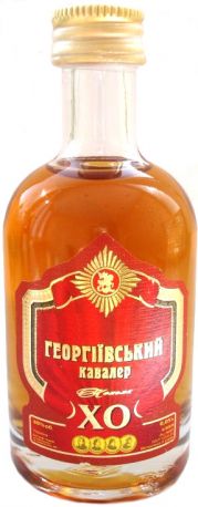 Коньяк "Георгиевский кавалер" ХО, в тубе, 50 мл - Фото 2