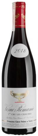 Вино Vosne-Romanee 1er cru Les Chaumes 2018 - 0,75 л