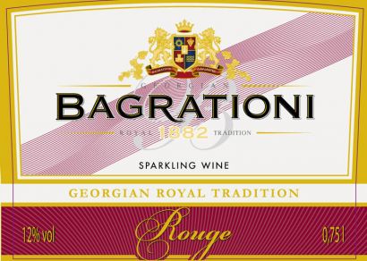 Игристое вино Bagrationi, Rouge Semi-sweet - Фото 2