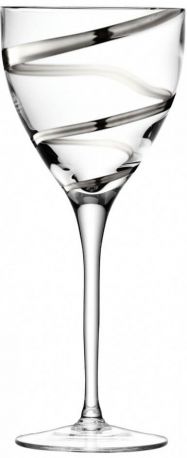 Бокалы LSA International, "Malika Grand" Wine Goblet Platinum Spiral, Set of 2 glasses, 400 мл - Фото 1