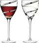 Бокалы LSA International, "Malika Grand" Wine Goblet Platinum Spiral, Set of 2 glasses, 400 мл - Фото 2