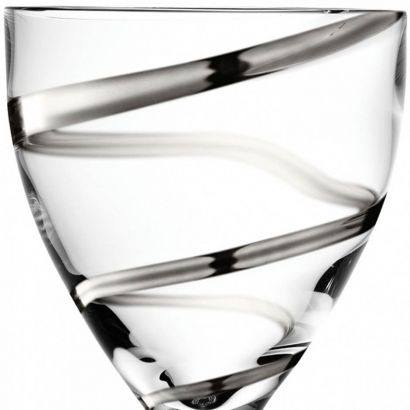 Бокалы LSA International, "Malika Grand" Wine Goblet Platinum Spiral, Set of 2 glasses, 400 мл - Фото 3