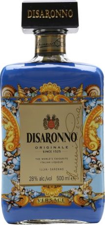 Ликер "Disaronno" Originale, Versace Limited Edition, 0.5 л