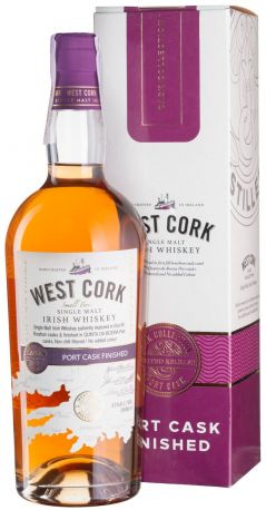 Виски West Cork Small Batch Port Cask, gift box 0,7 л