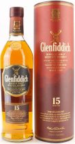 Виски "Glenfiddich" 15 Years Old, in tube, 0.7 л Виски "Glenfiddich" 15 Years Old, in tube, 0.7 л