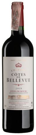 Вино Chateau Cotes de Bellevue 2018 - 0,75 л