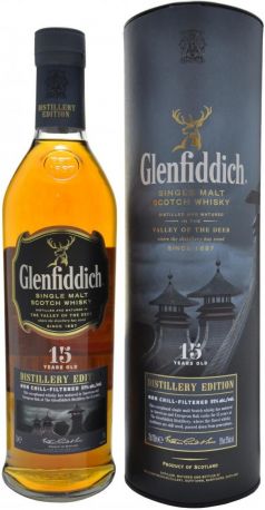 Виски Glenfiddich 15 Years Old "Distillery Edition", in tube, 0.7 л - Фото 1
