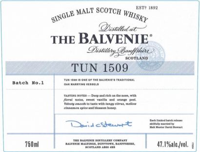Виски Balvenie, "TUN 1509", in tube, 0.7 л - Фото 2