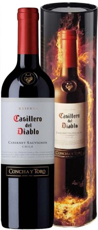 Вино "Casillero del Diablo" Cabernet Sauvignon Reserva, metal boх - Фото 1