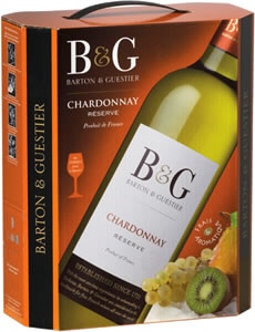 Вино Barton & Guestier, "Reserve" Chardonnay, Bag-in-Box, 3 л