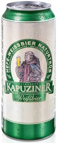 Пиво "Kapuziner" Weissbier, in can, 0.5 л