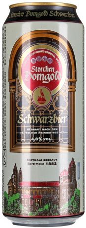 Пиво "Storchen Domgold" Schwarzbier, in can, 0.5 л