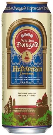 Пиво "Storchen Domgold" Hefeweizen, in can, 0.5 л