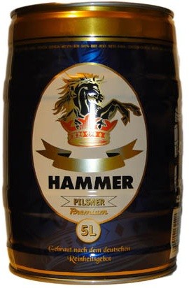 Пиво "Hammer" Pilsner, mini keg, 5 л