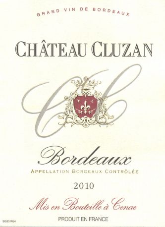 Вино Chateau Cluzan, Bordeaux AOC, 2010 - Фото 2