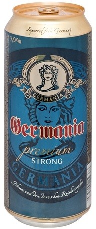 Пиво "Germania" Premium Strong, in can, 0.5 л