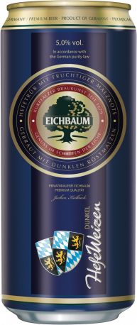 Пиво "Eichbaum" HefeWeizen Dunkel, in can, 0.95 л