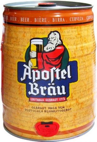 Пиво "Apostel Brau", mini keg, 5 л