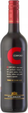Вино Folonari, "Corposo", Terre Siciliane IGT, 2013