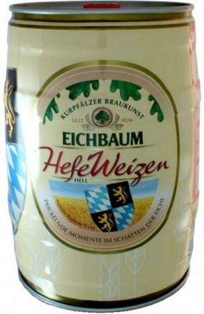 Пиво "Eichbaum" HefeWeizen, mini keg, 5 л