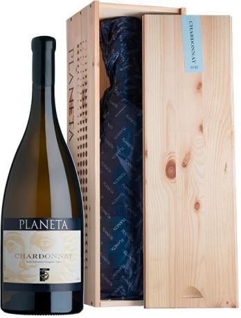 Вино Planeta, Chardonnay, Sicilia IGT, 2011, wooden box, 3 л - Фото 2