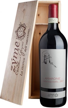 Вино Zyme, Amarone della Valpolicella Classico DOC, 2007, wooden box, 1.5 л - Фото 1