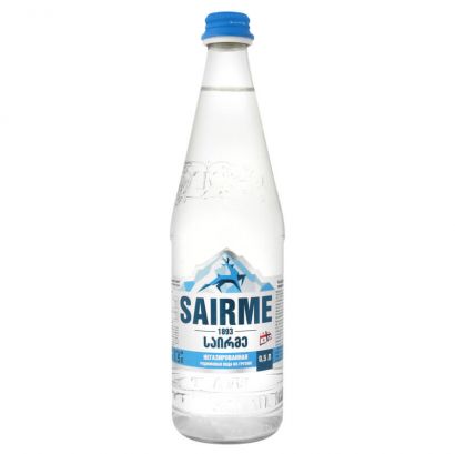 Упаковка родниковой негазированной воды Sairme 0.5 л х 12 бутылок - Фото 1