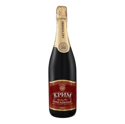 Вино игристое Крим красное полусладкое 0.75 л 10-13.5% - Фото 2