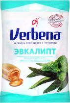 Леденцы Verbena Эвкалипт с травами и витамином С 60 г Леденцы Verbena Эвкалипт с травами и витамином С 60 г