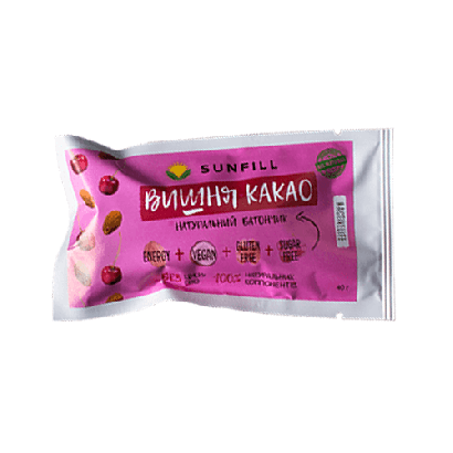 Батончик Вишня-Какао Sunfill 40 г
