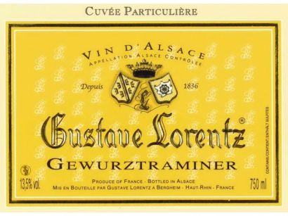 Вино Gustave Lorentz, Gewurztraminer "Cuvee Particuliere", Alsace AOC, 375 мл - Фото 2