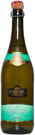 Игристое вино Abbazia, "Fiorino d'Oro" Lambrusco Bianco - Фото 1