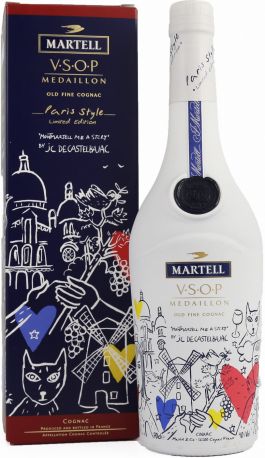 Коньяк "Martell" VSOP, "Paris style", gift box, 0.7 л - Фото 1