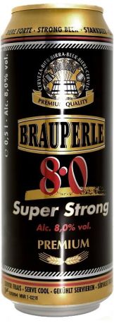 Пиво "Brauperle" Strong, in can, 0.5 л