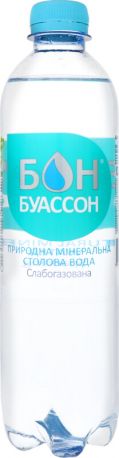 Упаковка минеральной слабогазированной воды Бон Буассон 0.5 л x 12 бутылок - Фото 4