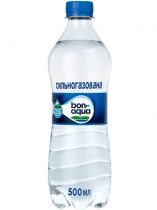 Упаковка минеральной газированной воды BonAqua 0.5 л х 12 бутылки Упаковка минеральной газированной воды BonAqua 0.5 л х 12 бутылки