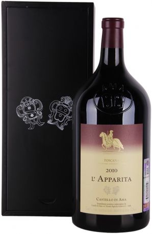 Вино Merlot IGT "l'Apparita", 2010, gift box, 3 л