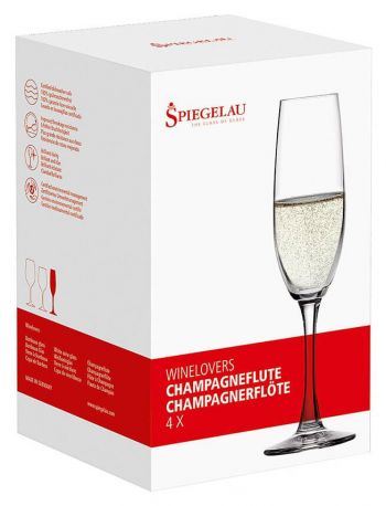 Набор бокалов для шампанского 0,190л (4шт в уп) Wine Lovers, Spiegelau - Фото 2