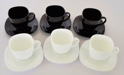 Чайный cервиз Luminarc Carine Black/White из 12 предметов - Фото 2