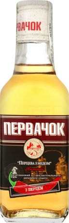 Настойка Первак Перцовая с медом 0.25 л 40% - Фото 1
