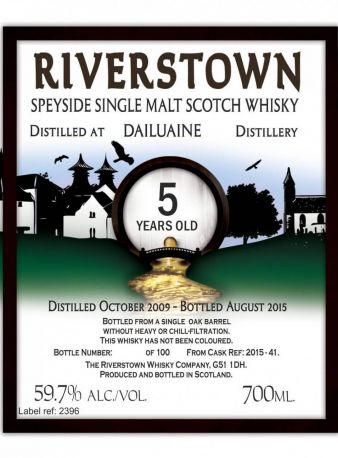 Виски "Riverstown" Dailuaine 5 Years Old, 2009, gift box, 0.7 л - Фото 2
